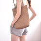 Hand-woven bamboo shoulder bag