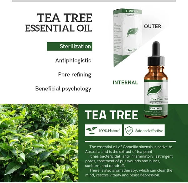 Firstsun tea tree 100% Pure Natural Essential Oil